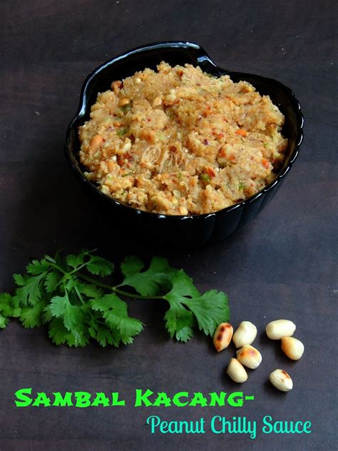 Priya's Versatile Recipes: Sambal Kacang/Peanut Chilly Sauce - An Indonesian Condiment