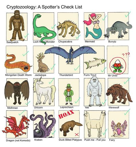 Image result for teaching kids about cryptozoology | Mythical creatures list, Cryptozoology ...