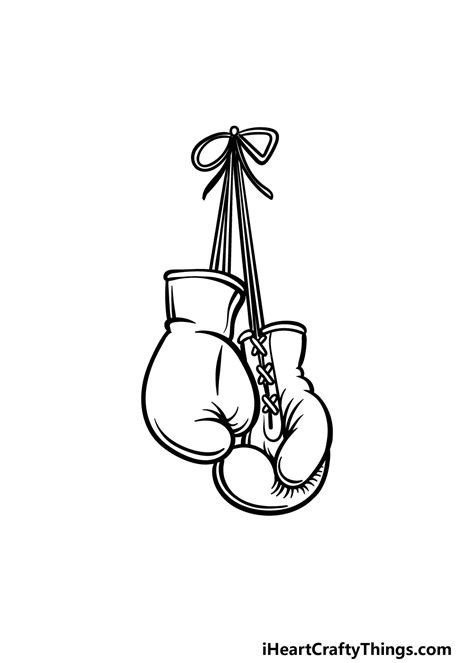 Hanging Boxing Gloves Sketch