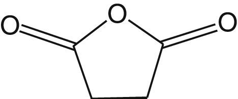 Chemical structure of succinic anhydride | Download Scientific Diagram