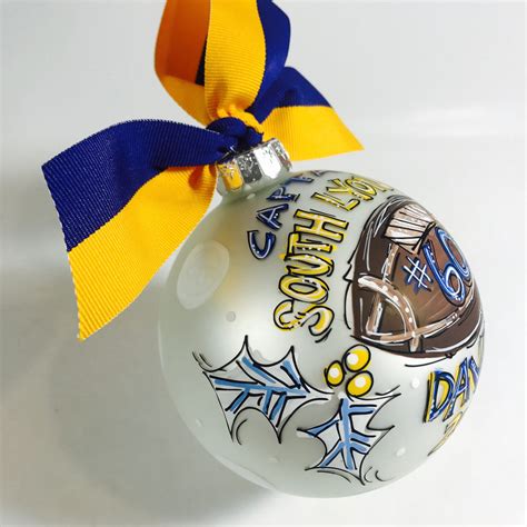 ORNAMENT, Football, Personalized CHRISTMAS Ornament – Dakri Sinclair