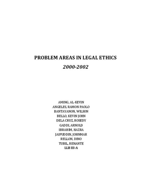 Problem Areas Analysis and Reflection On Disbarment Cases | PDF | Lawyer | Profession