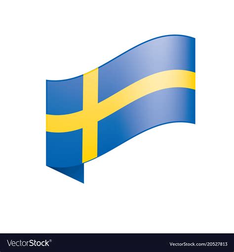 Sweden flag Royalty Free Vector Image - VectorStock