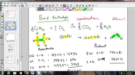 Bond Enthalpy Calculation Examples - YouTube