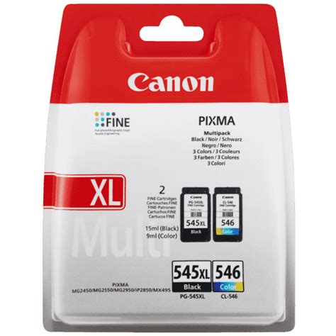 Original Canon PG-545XL / CL-546 Black & Colour Combo Pack Ink Cartridges (8286B008) - Canon ...