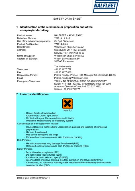 311821 EUROCERT PONCEAU 4R MSDS Download