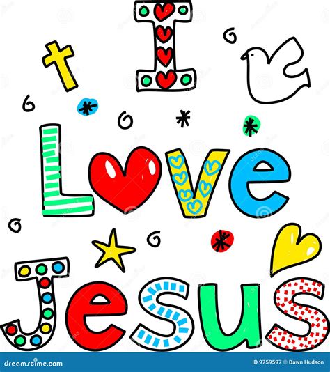 I Love Jesus Concept Stock Photo | CartoonDealer.com #43553844