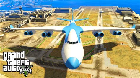 GTA 5 PC Mods – 10x BIGGER CARGO PLANE STUNTS MOD! GTA 5 PC Huge Plane ...