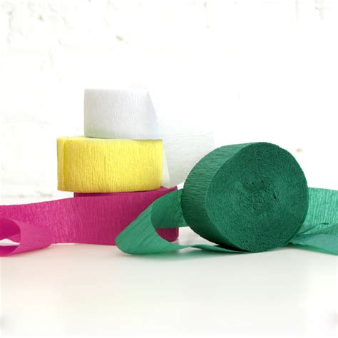 Set Of Three Crepe Paper Streamers Party Decoration By Peach Blossom