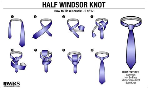 How To Tie Half Windsor Knot Step By Step Tutorial | Half windsor ...