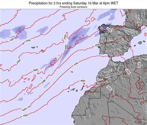 Canary Islands, Spain Precipitation for 3 hrs ending Sunday 21 Feb at ...