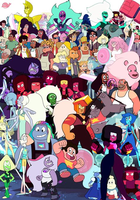 Made my own Steven Universe background with every character : r/stevenuniverse