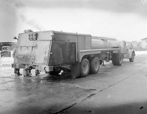 GASOLINE TRUCK EXPLOSION AND FIRE ON HANGAR APRON - PICRYL Public Domain Search