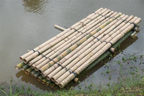 Bamboo raft stock image. Image of float, attraction - 113618007