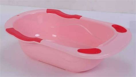 Portable Plastic Newborn Baby Bath Tub Set with Stand (Small)