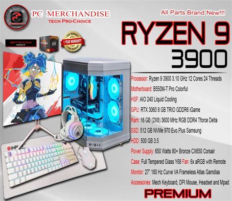 AMD RYZEN 9 3900 GAMING SET [1 YEAR WARRANTY] | Lazada PH