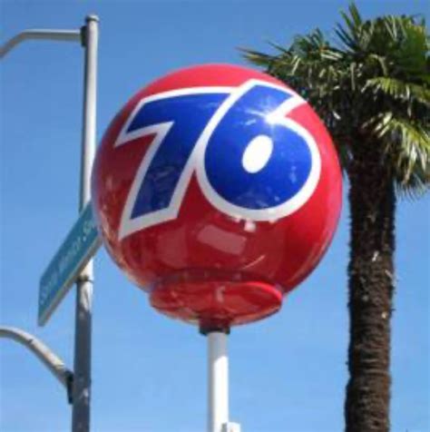 Lighting ball union 76 of American gas station 180 cm