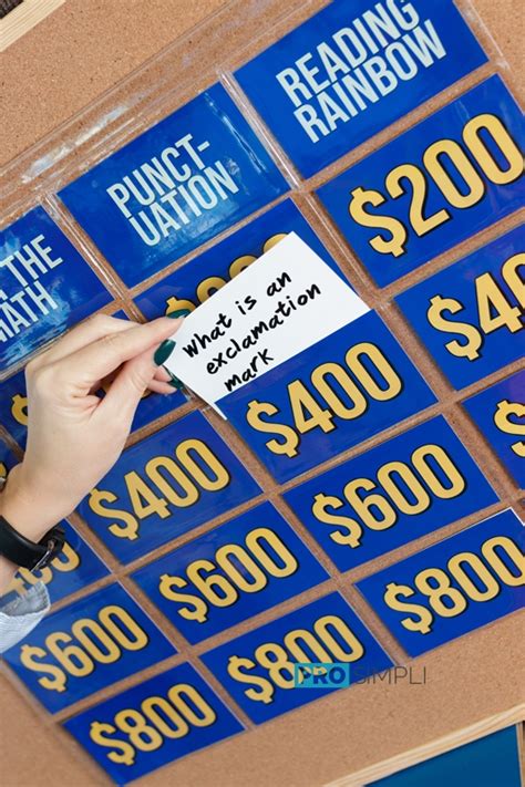 Create Your Own Jeopardy Game Board DIY Professional