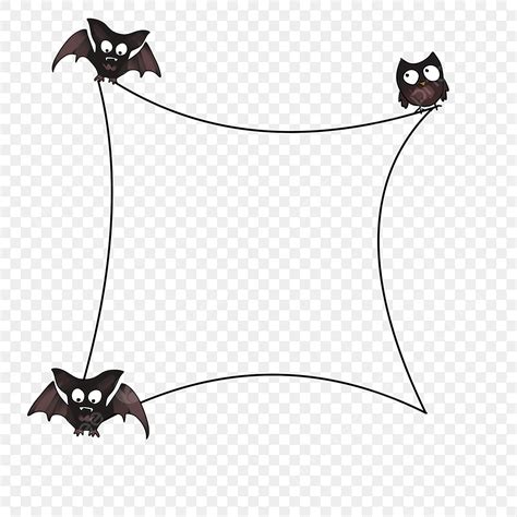 Halloween Bat Border Illustration Western Halloween Ghost Festival Halloween Party, Masquerade ...