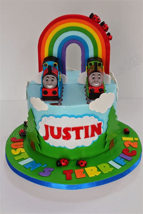 Thomas the tank Engine featuring Thomas and Percy Cake