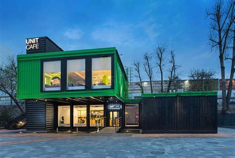 This Flamboyant Café in Kiev is Made out of 14 Shipping Containers!