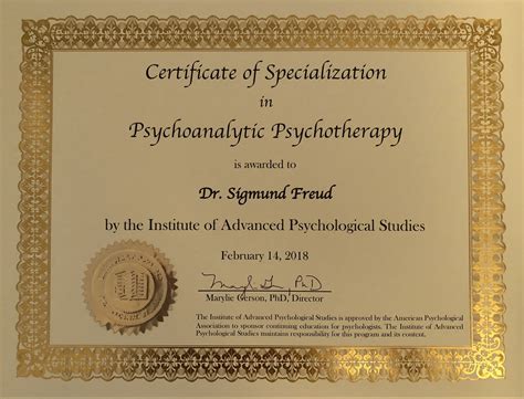 Certificate in Psychoanalytic Psychotherapy | PsychStudies.net