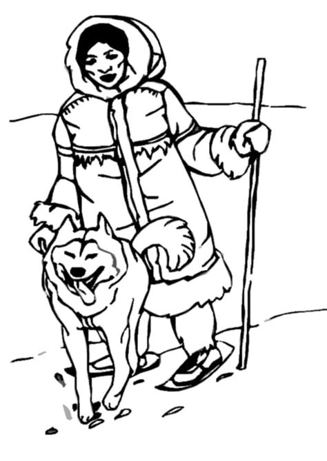 Eskimo Coloring Pages To Print