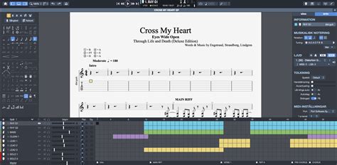 "Cross My Heart" Guitar and Bass tab - Eyes Wide Open - Official site