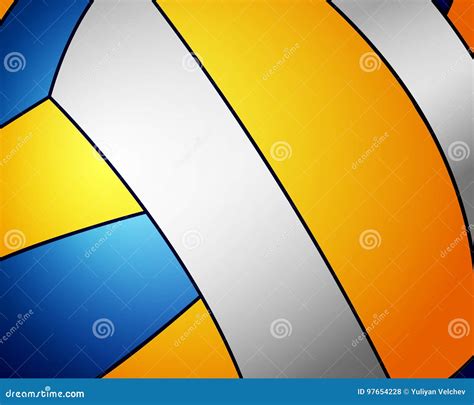 Volleyball ball background stock vector. Illustration of recreation ...