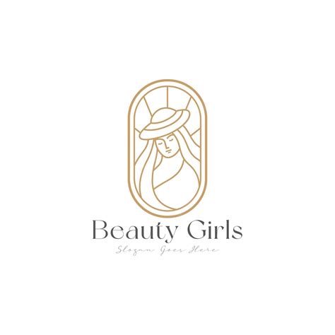 Premium Vector | Beauty girl icon logo concept design for female ...