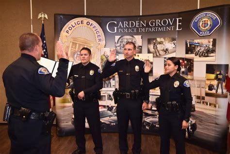 Garden Grove PD welcomes three new officers to agency - Behind the Badge