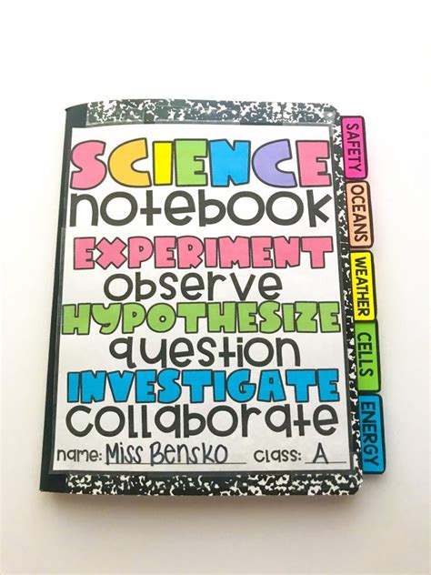 Free Science Interactive Notebook Printables