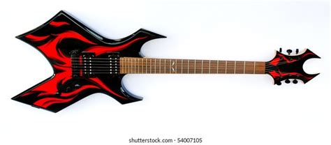 Heavy Metal Electric Guitar On White Stock Photo 54007105 | Shutterstock