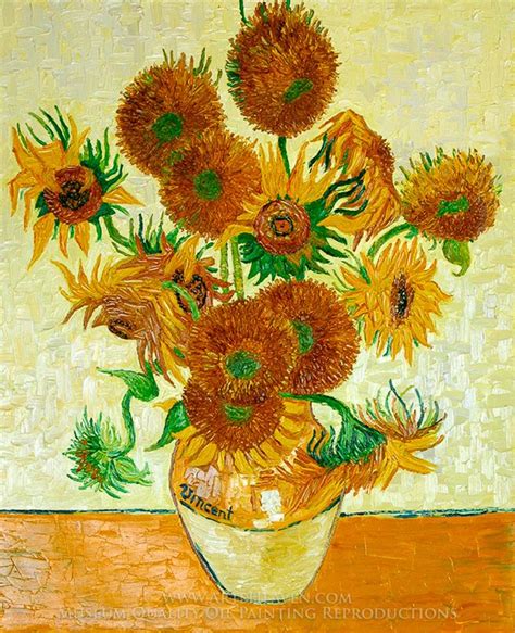 Van Gogh Sunflower Painting Techniques - SUNFLOWER