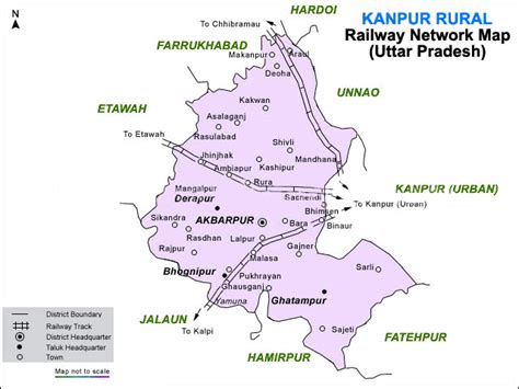 Rail-Map-india: kanpur-rural-railway-map