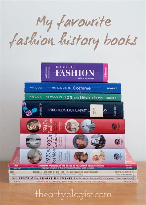 My Favourite Fashion History Books - The Artyologist