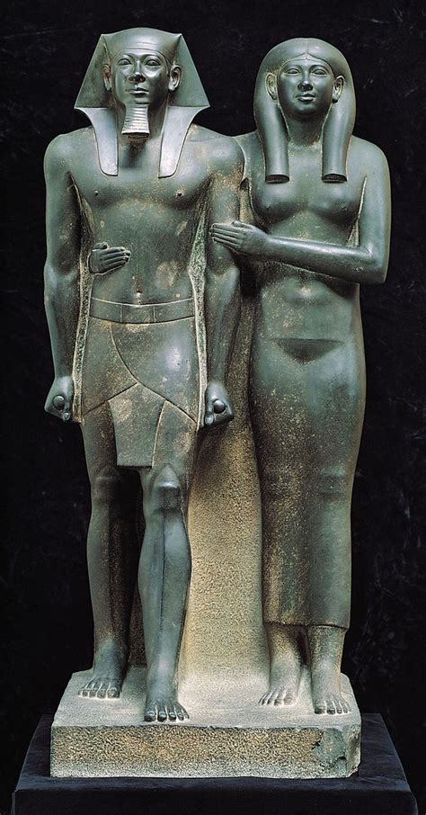 Menkaure and His Wife, Queen Khamerernebty Statue | Statue of, Museums and High museum