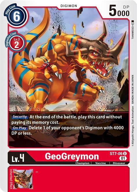 GeoGreymon - Starter Deck 07: Gallantmon - Digimon Card Game