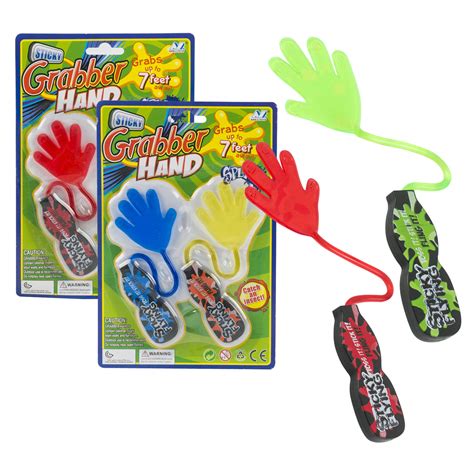 Wholesale 2pc Sticky Grabber Hand Playset MULTICOLOR