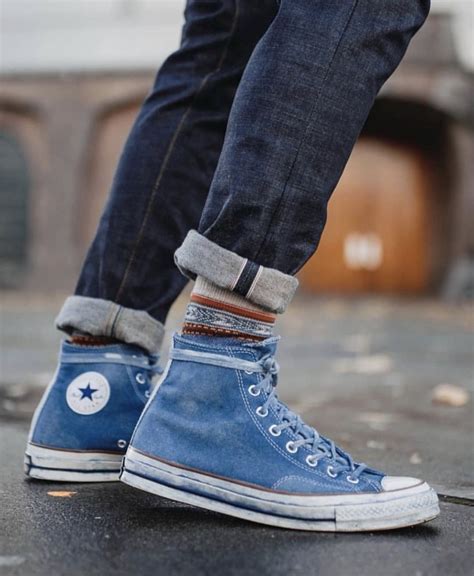 Pin by Straho on Men's clothes and stuff 2 | Blue converse outfit, Blue converse, Converse classic