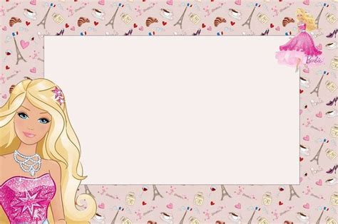 Étiquette Barbie princesse. | Barbie invitations, Barbie theme party, Barbie birthday