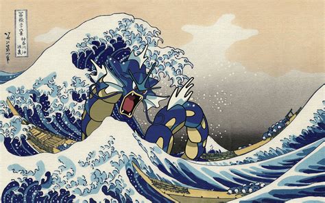 Pokemon Gyarados illustration video games retro games #anime #cartoon #Pokémon #2K #wallpaper # ...