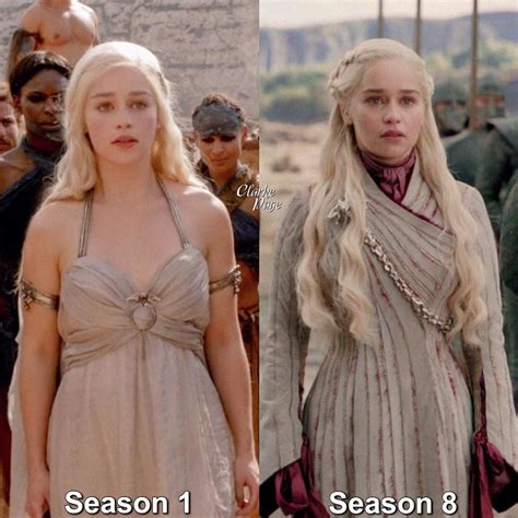 Emilia Clarke on Instagram: “Season 1 or season 8?” Game Of Thrones ...