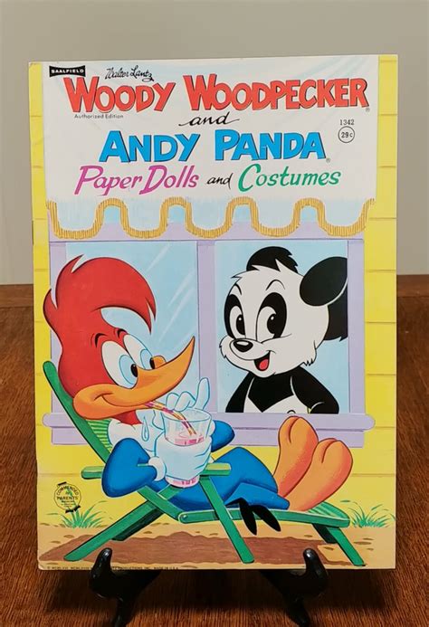 Woody Woodpecker Andy Panda Paper Dolls Costumes 1968 | Etsy