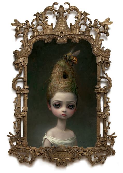 Queen Bee, Painting of a Lady With a Beehive Hairdo by Mark Ryden