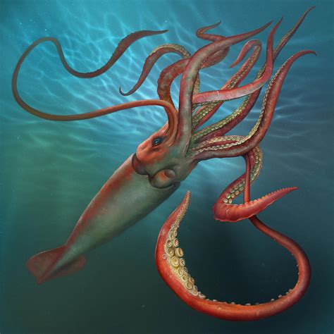 Giant Squid by EldarZakirov on DeviantArt