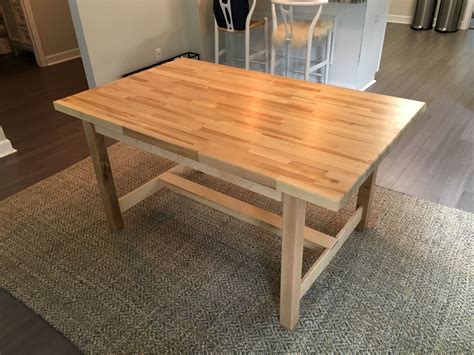 Custom Birch Butcher Block Dining Table by The Plane Edge, LLC ...