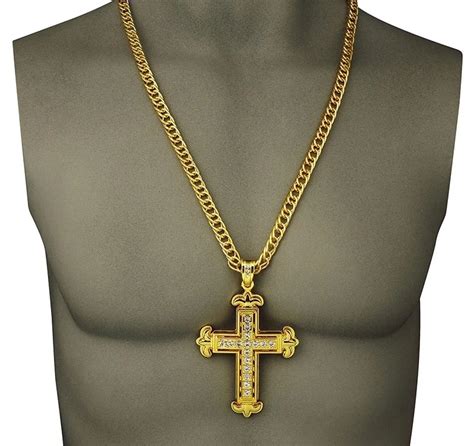 Gold Cross Jesus Christ Pendant Necklace - Buy Necklace,Necklaces,Jesus Cross Product on Alibaba.com