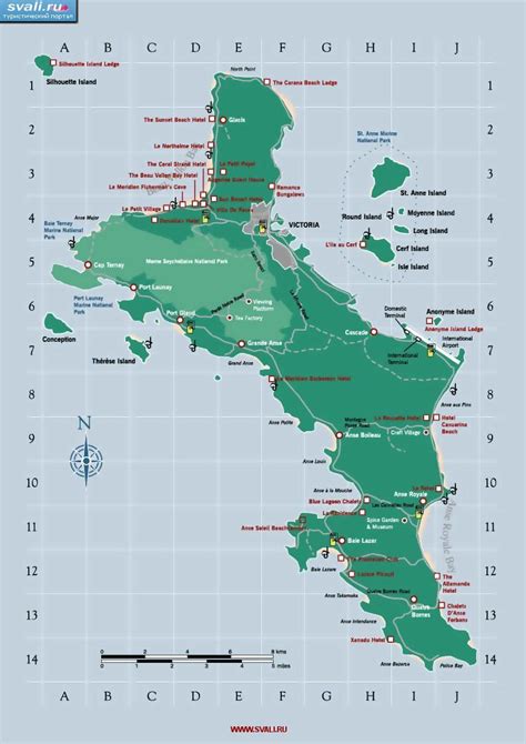 карты : Карта острова Маэ, Сейшельские острова (англ.) | Сейшельские острова | Туристический ...