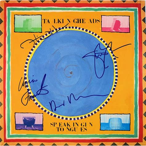 Talking Heads signed Speaking In Tongues album